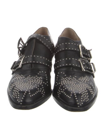 Chloé Leather Studded Accents Boots