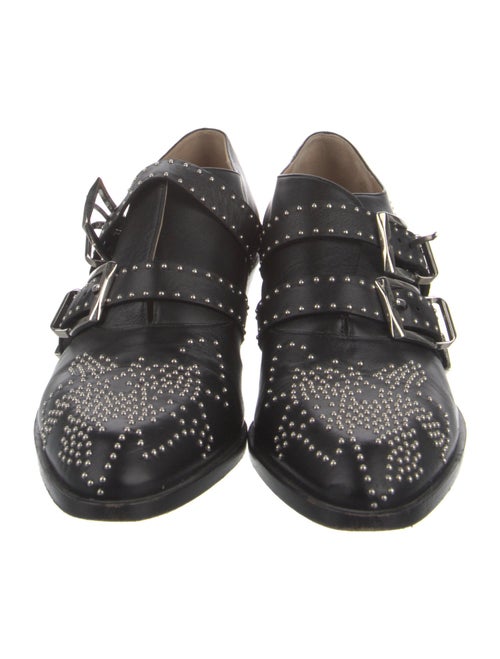 Chloé Leather Studded Accents Boots