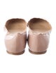 Chloé Leather Scalloped Accent Ballet Flats