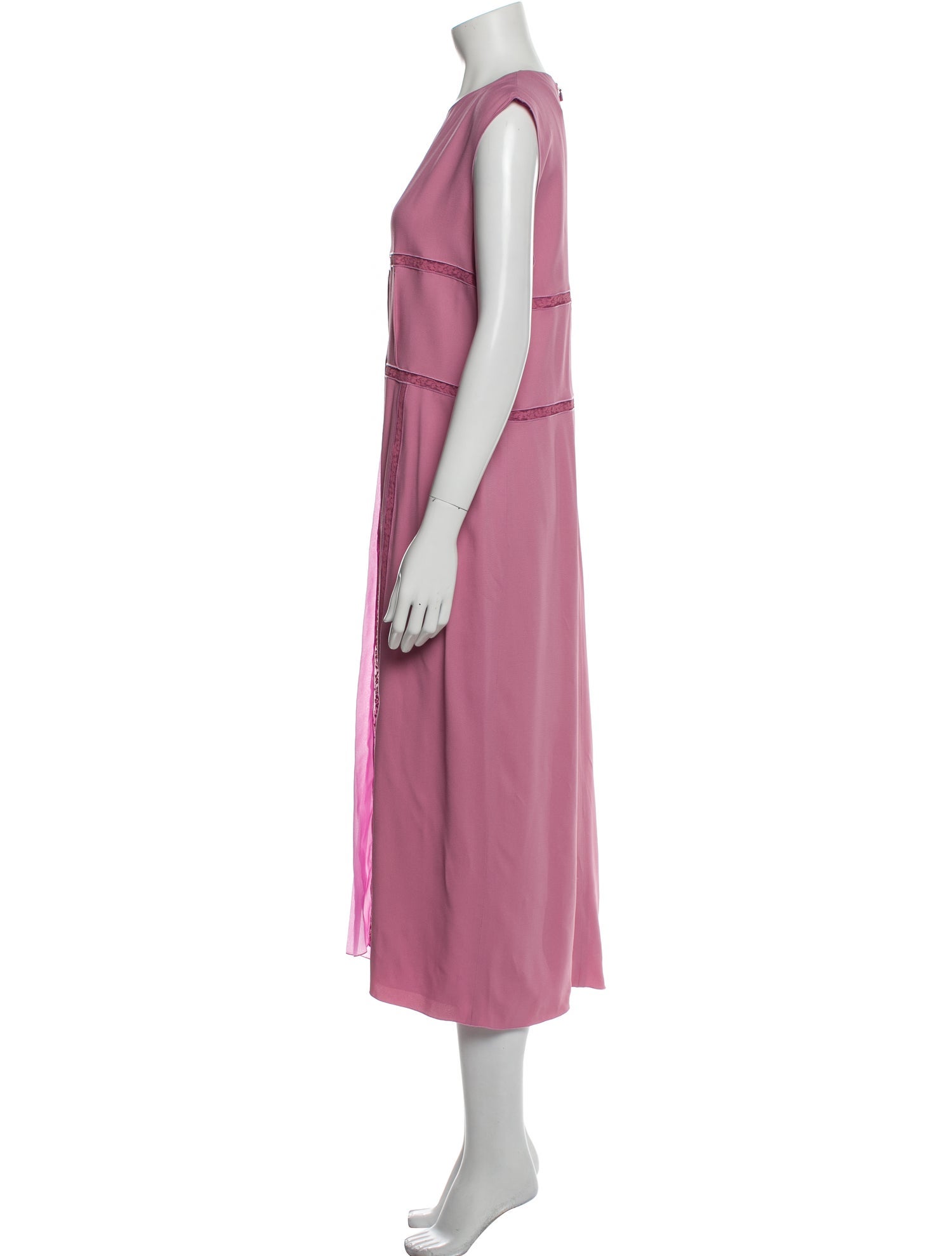 Chloé Crew Neck Long Dress