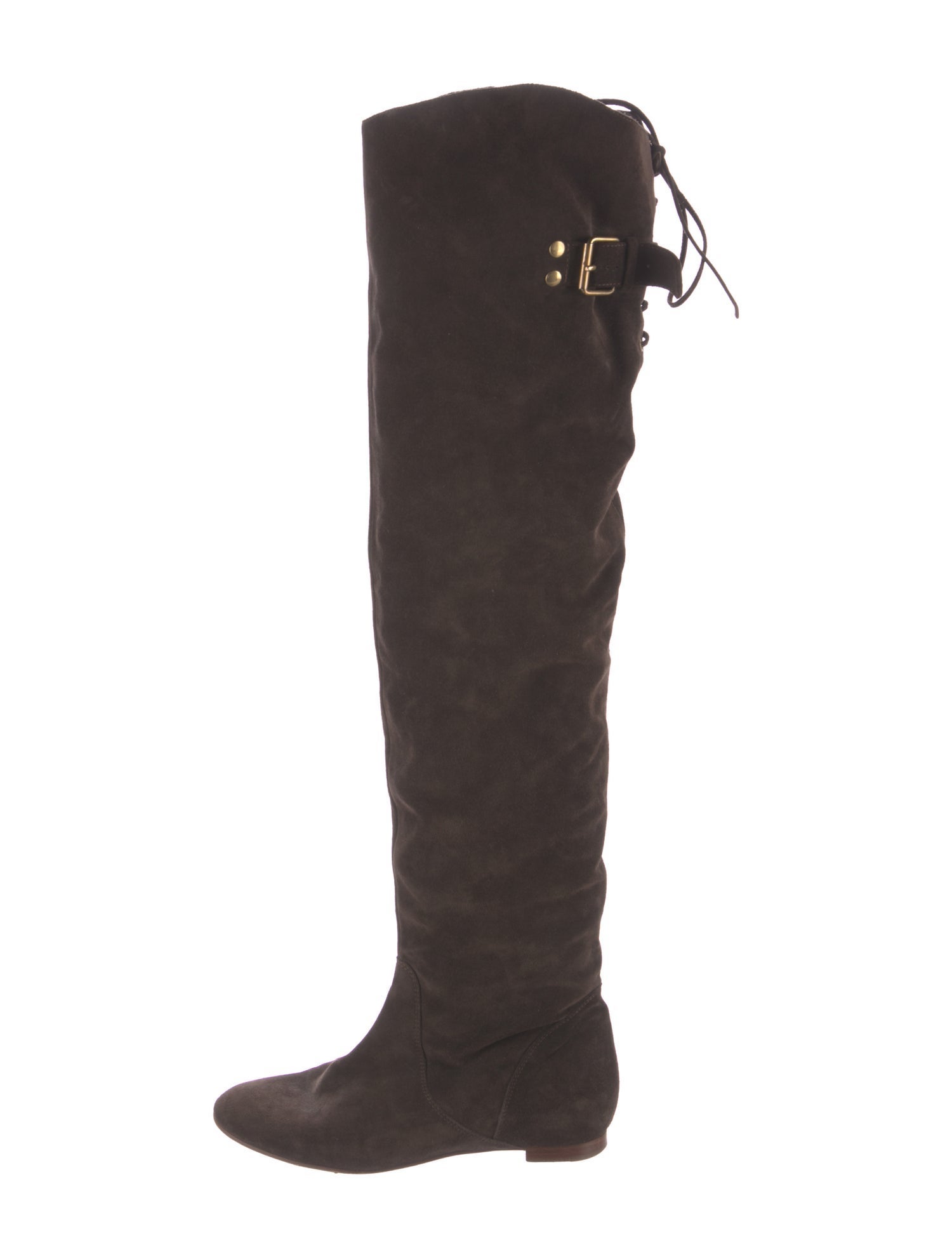 Chloé Suede Lace-Up Boots