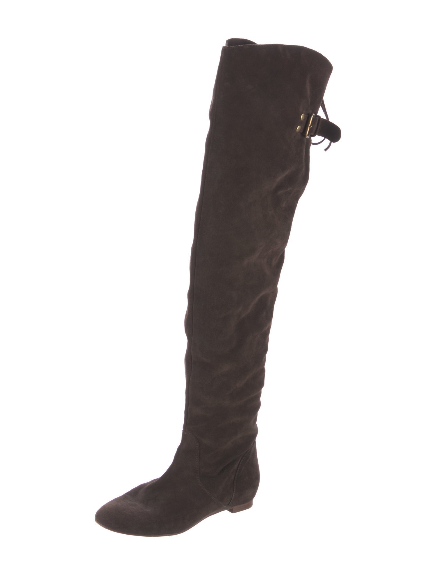 Chloé Suede Lace-Up Boots