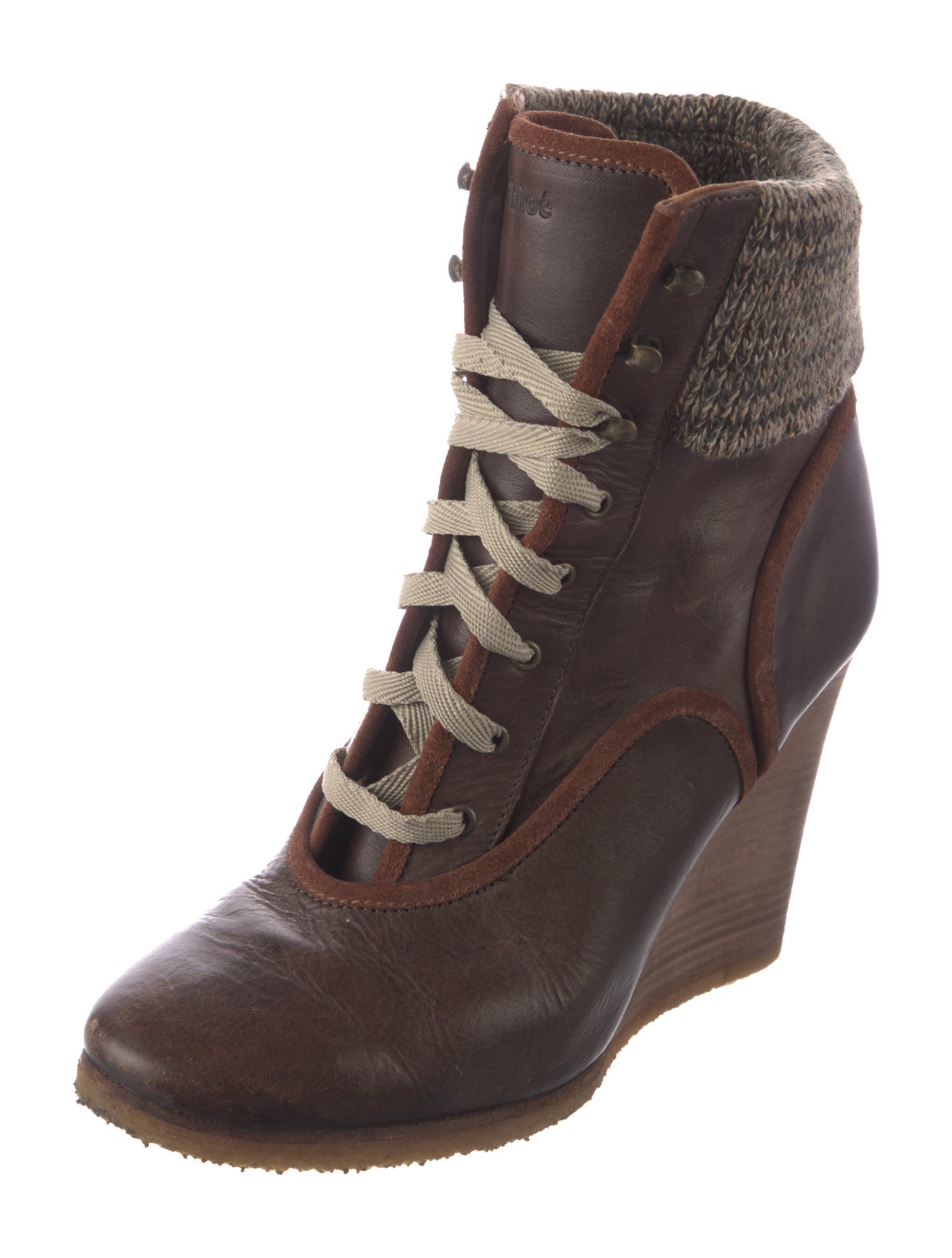 Chloé Leather Sock Boots