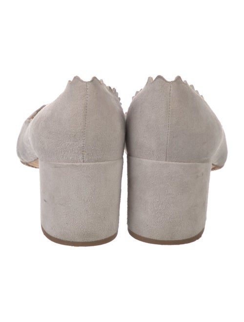 Chloé Suede Scalloped Accent Pumps