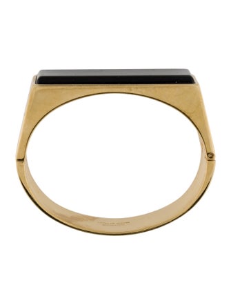 Chloé Rectangular Stone Hinged Bracelet