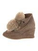 Chloé Suede Fur Trim Boots