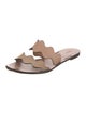Chloé Leather Scalloped Accent Slides