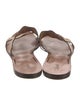 Chloé Leather Scalloped Accent Slides