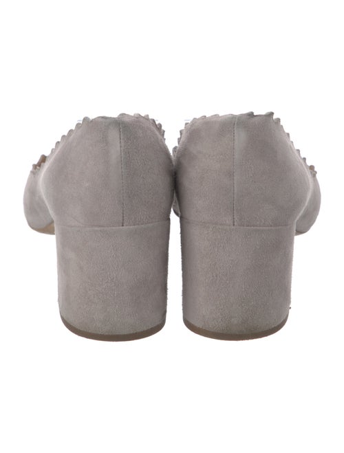 Chloé Suede Scalloped Accent Pumps