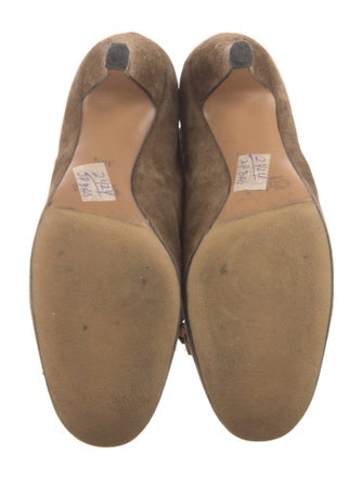 Chloé Suede Fringe Trim Accent Boots