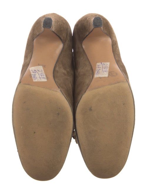 Chloé Suede Fringe Trim Accent Boots