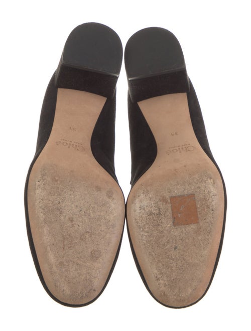 Chloé Suede Scalloped Accent Pumps