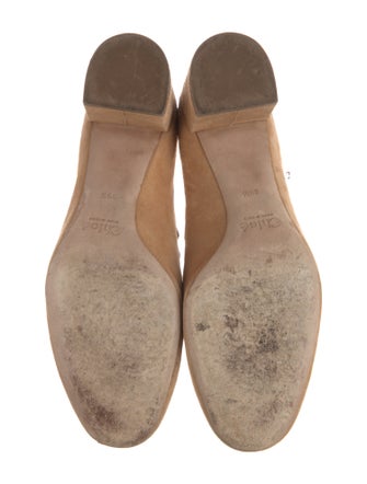 Chloé Suede Scalloped Accent Pumps