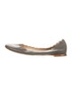 Chloé Leather Scalloped Accent Ballet Flats