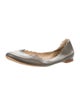 Chloé Leather Scalloped Accent Ballet Flats