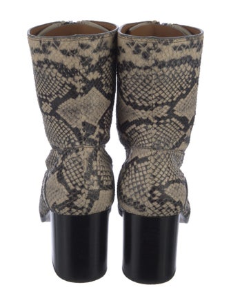 Chloé Snakeskin Animal Print Sock Boots
