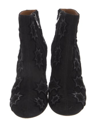 Chloé Suede Graphic Print Boots