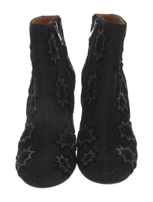 Chloé Suede Graphic Print Boots