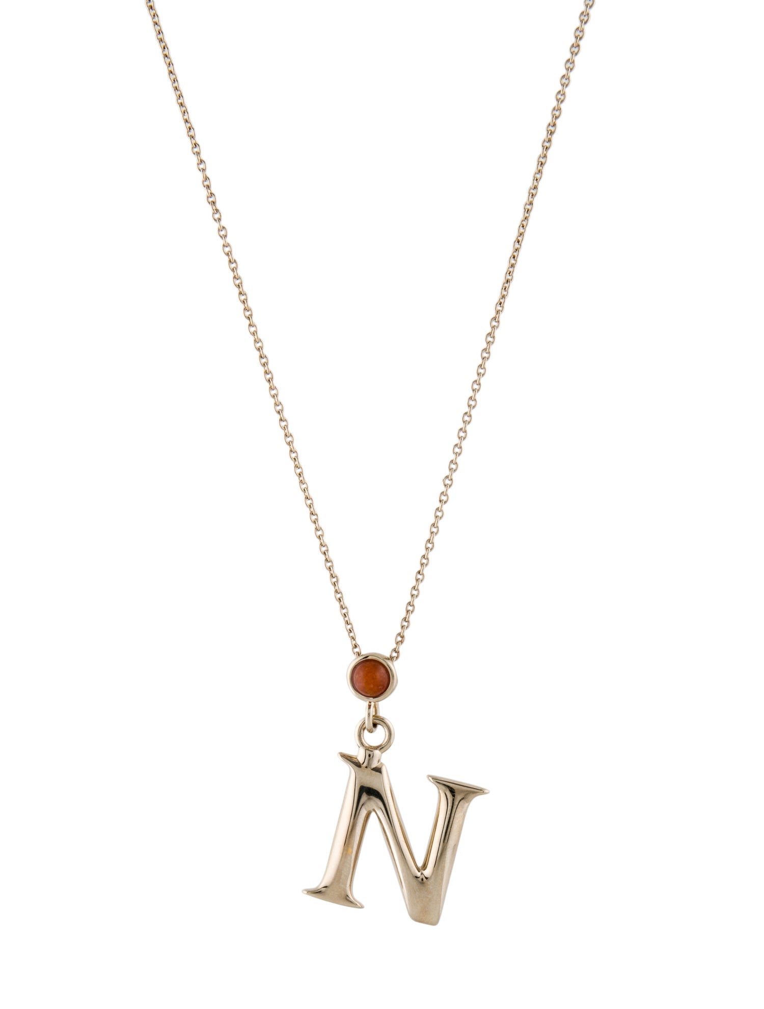 Chloé Alphabet Letter N Pendant Necklace