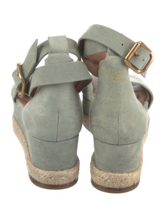 Chloé Suede Scalloped Accent Espadrilles