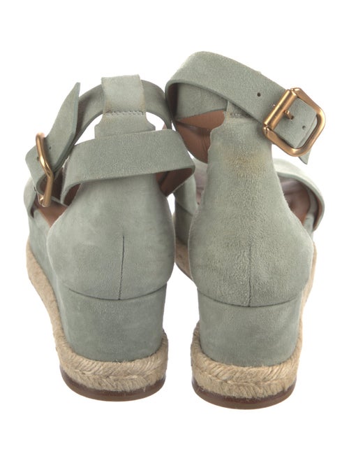 Chloé Suede Scalloped Accent Espadrilles