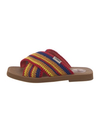Chloé Patterned Whipstitch Trim Slides
