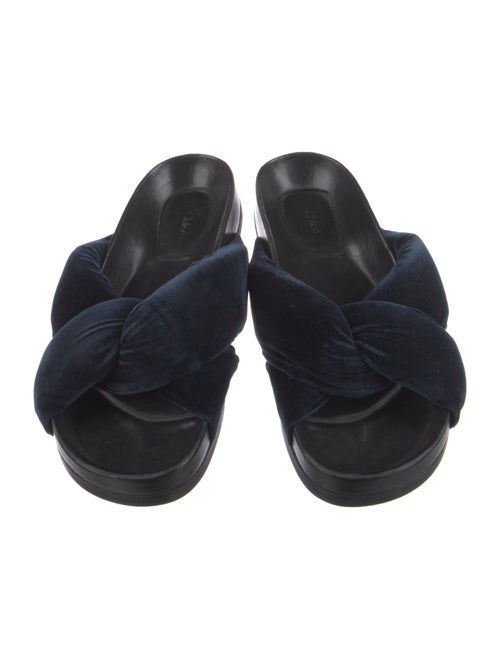Chloé Velvet Slides