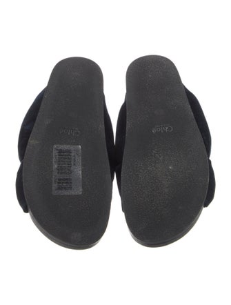 Chloé Velvet Slides
