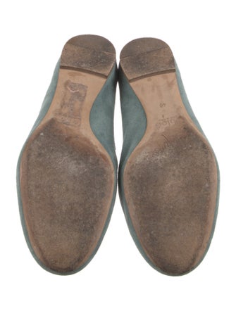 Chloé Suede Scalloped Accent Ballet Flats