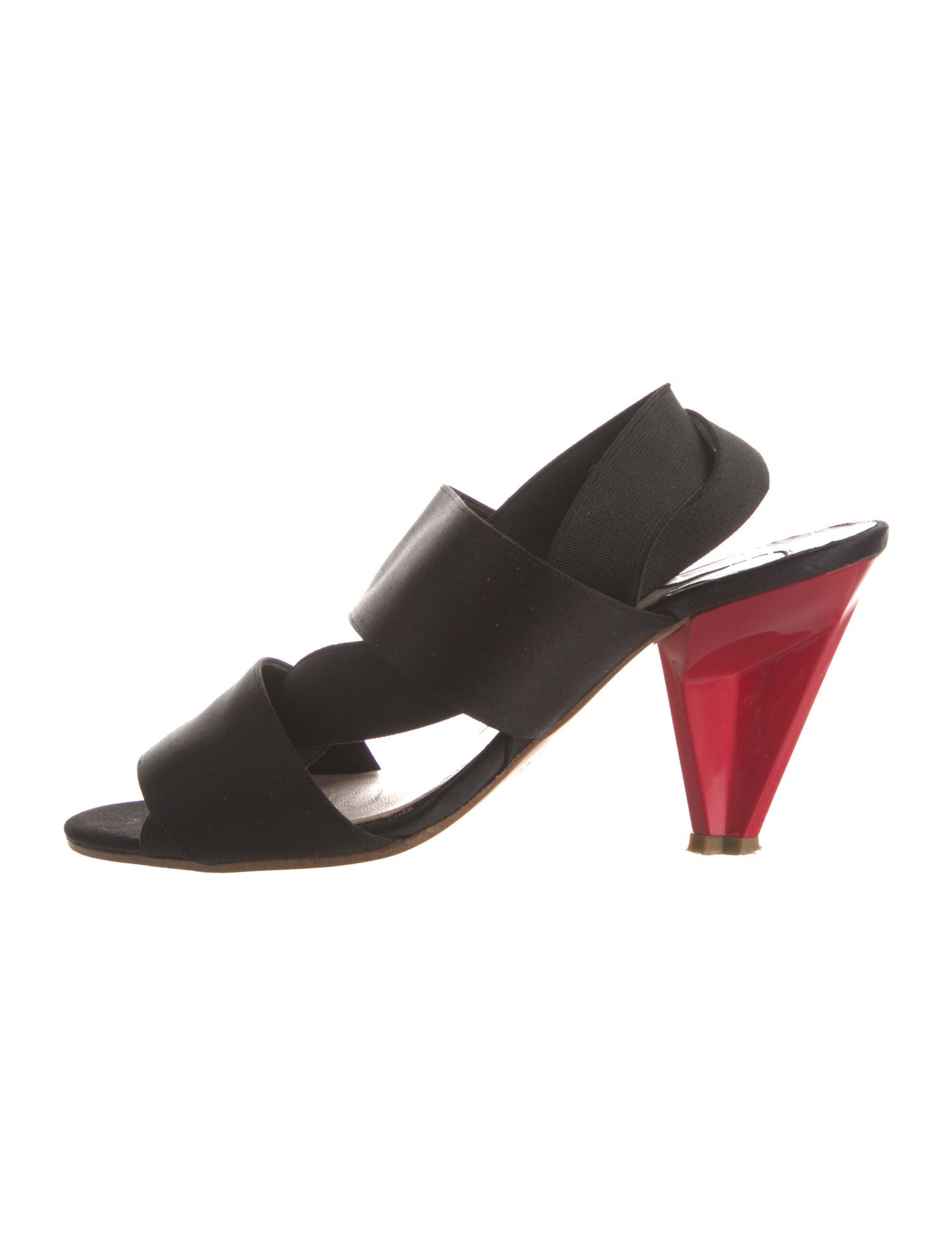 Chloé Satin Slingback Sandals