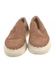 Chloé Suede Scalloped Accent Sneakers