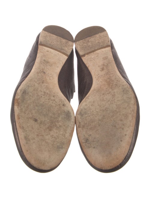 Chloé Leather Scalloped Accent Ballet Flats