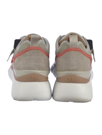Chloé Canvas Mesh Accents Sneakers