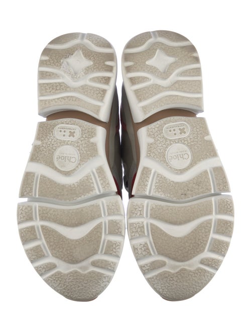 Chloé Canvas Mesh Accents Sneakers