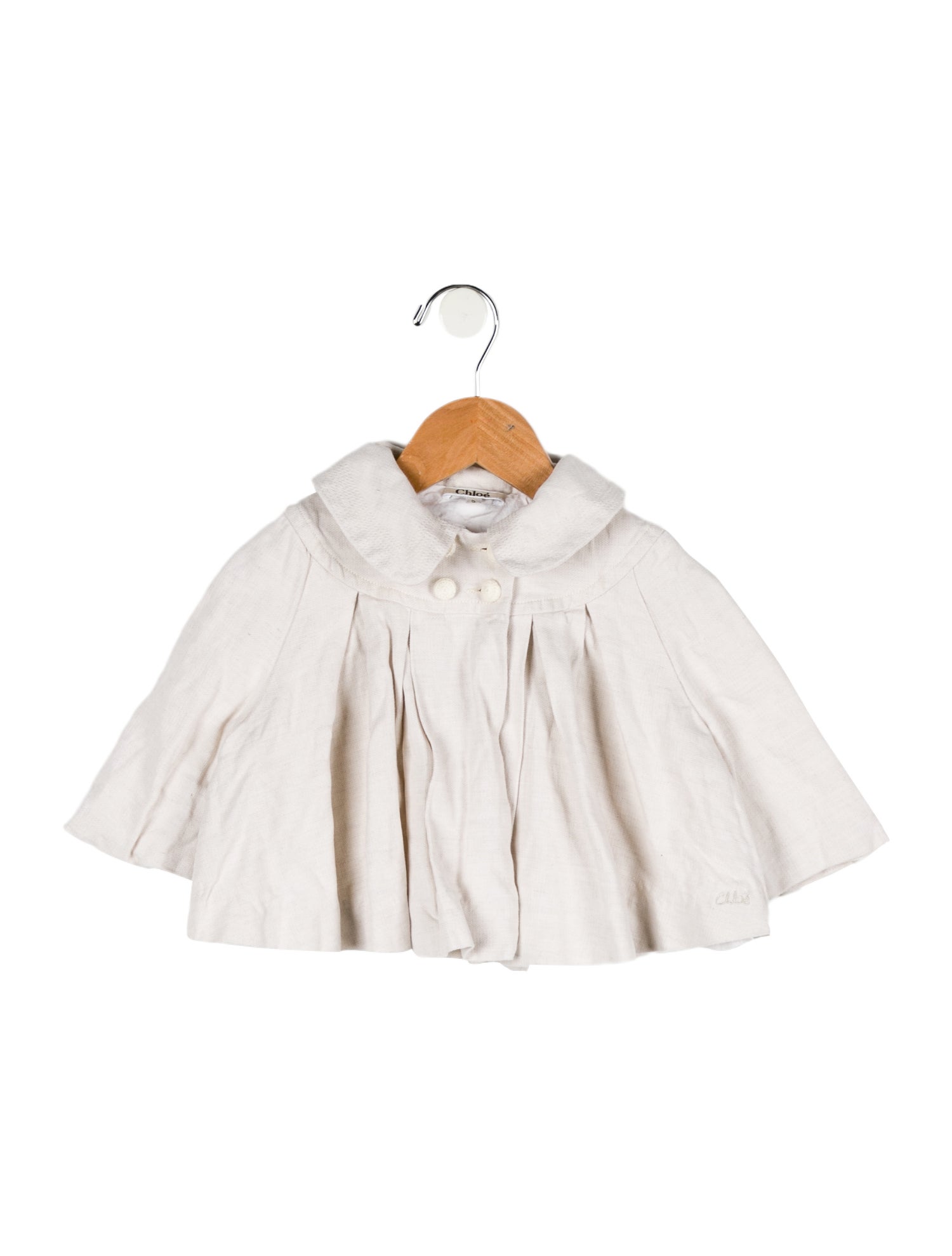Chloé Solid Pleated Coat