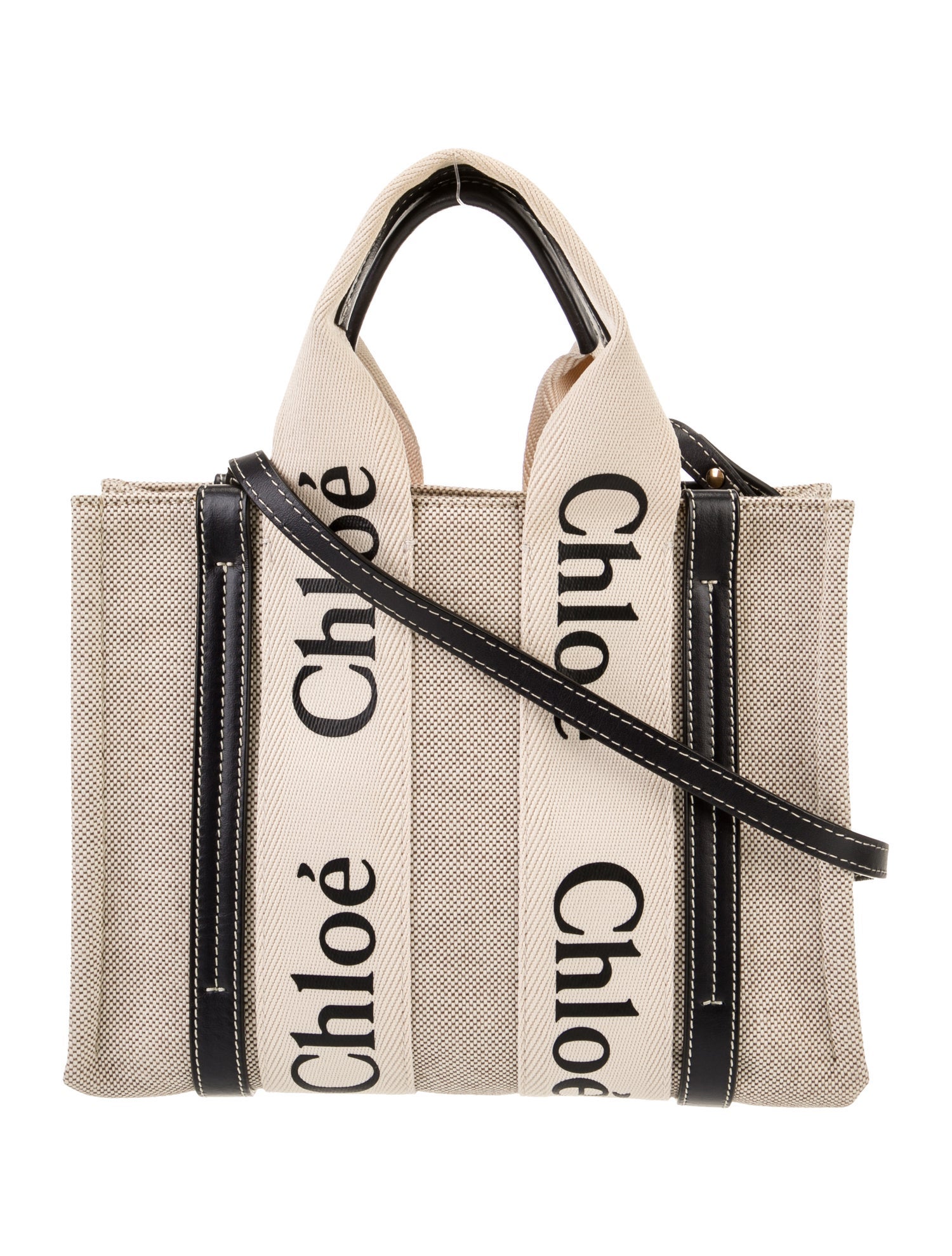 Chloé Canvas Top Handle Bag