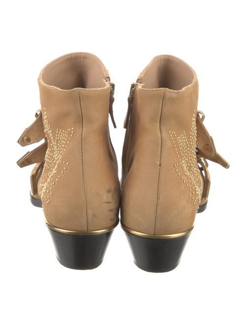 Chloé Leather Studded Accents Boots
