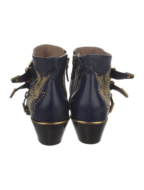 Chloé Leather Studded Accents Boots