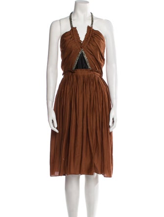 Chloé Halterneck Knee-Length Dress