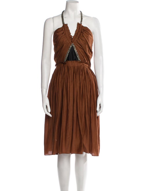 Chloé Halterneck Knee-Length Dress