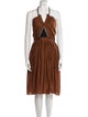 Chloé Halterneck Knee-Length Dress