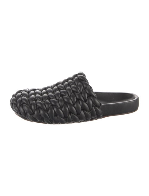 Chloé Intrecciato Weave Leather Slides