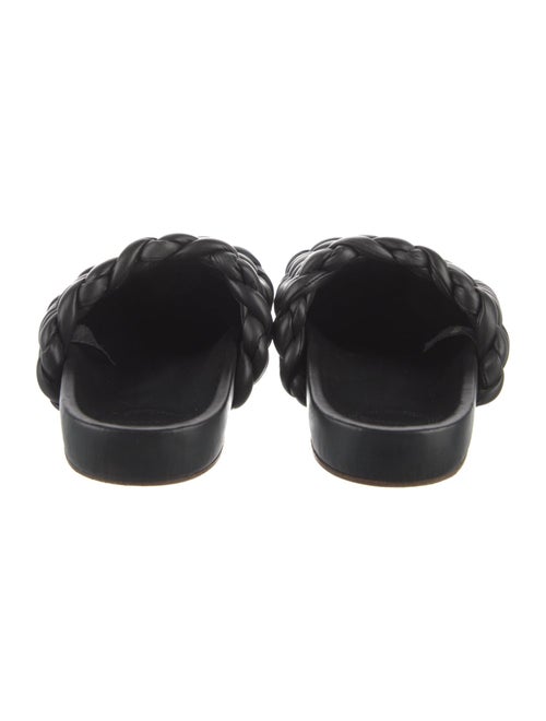 Chloé Intrecciato Weave Leather Slides