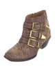 Chloé Python Studded Accents Western Boots
