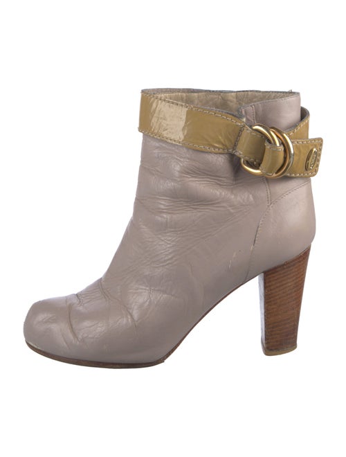 Chloé Leather Colorblock Pattern Boots