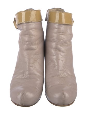 Chloé Leather Colorblock Pattern Boots