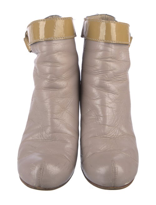 Chloé Leather Colorblock Pattern Boots