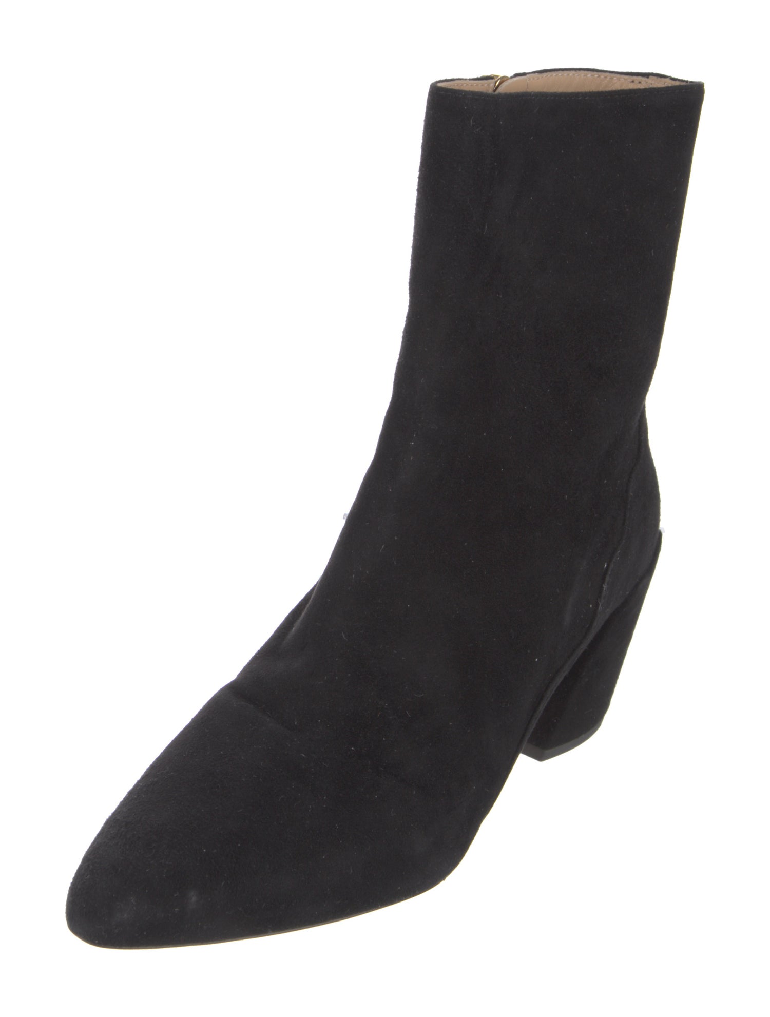 Chloé Suede Scalloped Accent Boots