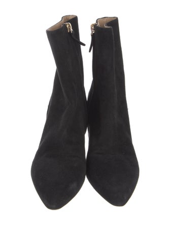 Chloé Suede Scalloped Accent Boots