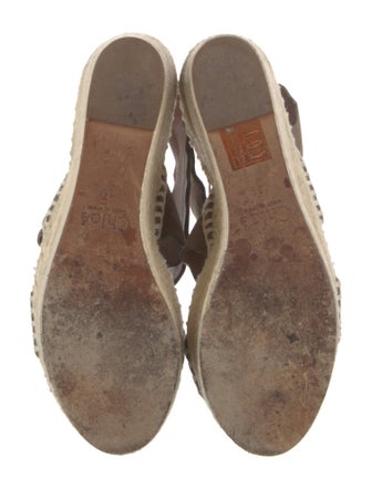 Chloé Suede Scalloped Accent Espadrilles